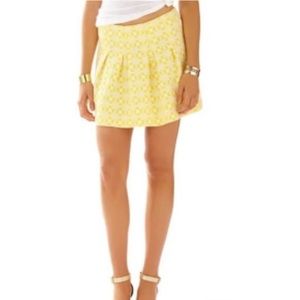 Lilly Pulitzer Yellow Skirt Size 4